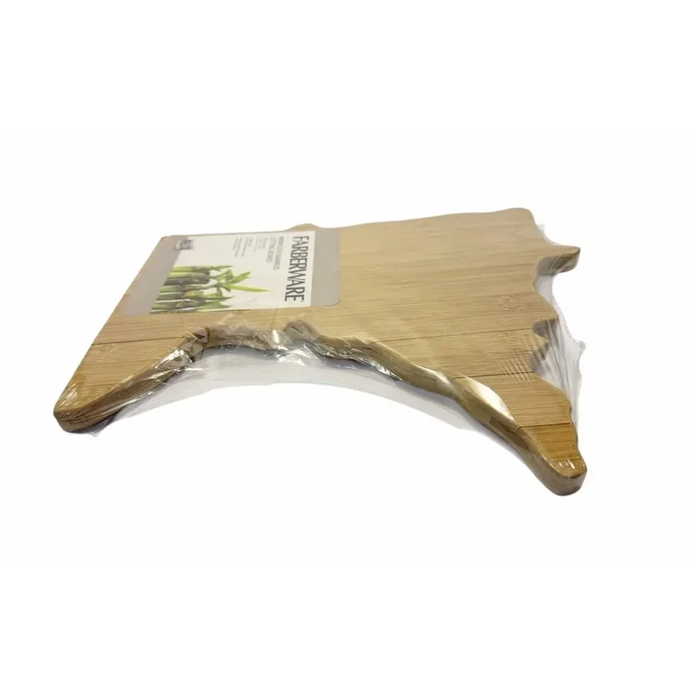 New Farberware State of Minnesota Shape Bamboo Cutting Board Kitchen Decor